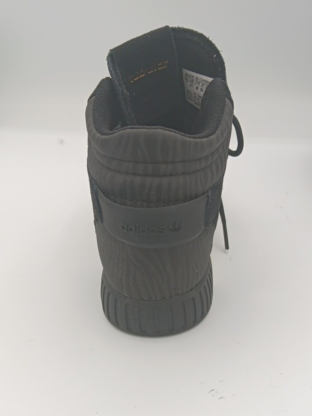 adidas Black Suede Mid-Top Sneakers with Gold Trefoil. Size 7 - Picture 3 of 12